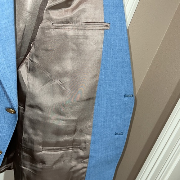 Arnold Palmer 48R Lined Sports Jacket, Sky Blue, Tailored in USA, Like New EUC - Picture 8 of 10